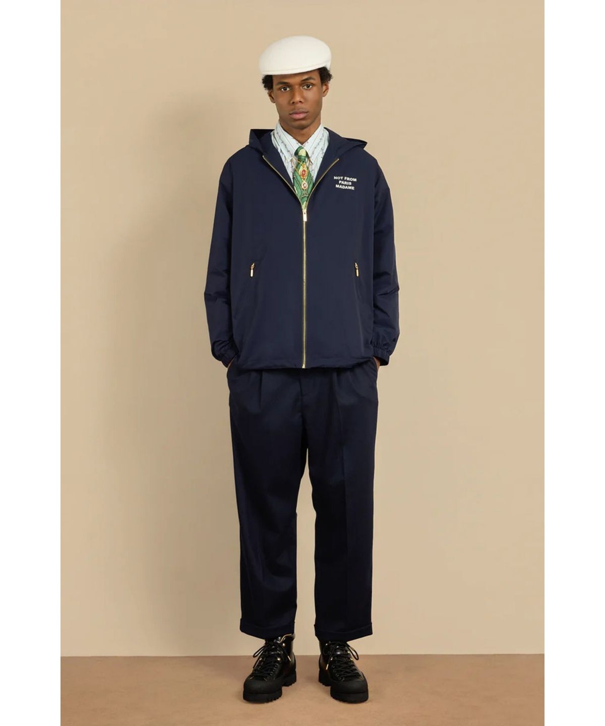 드롤드무슈(DROLE DE MONSIEUR) La Veste Capuche Slogan D0JAW25121NYX