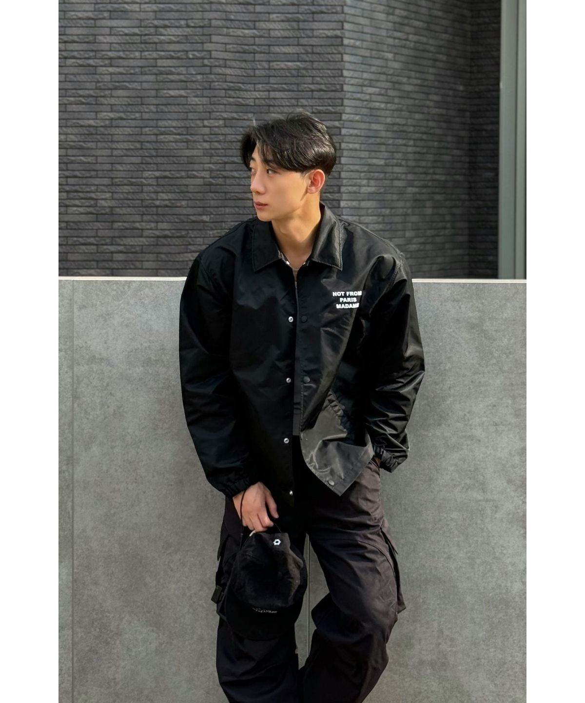 드롤드무슈(DROLE DE MONSIEUR) La Veste Slogan D0JAA25001BKX