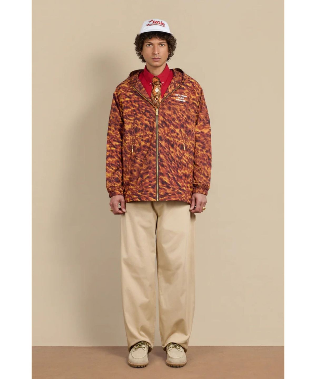 드롤드무슈(DROLE DE MONSIEUR) La Veste Capuche Slogan D0JAW25120BRX