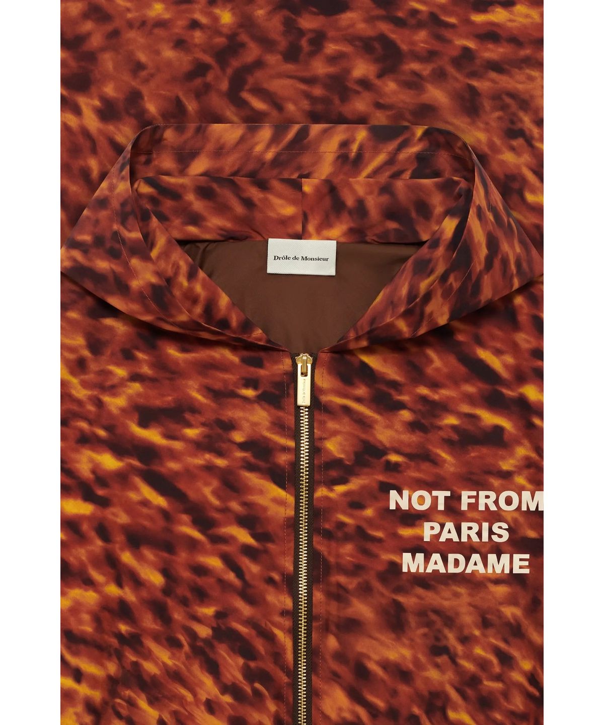 드롤드무슈(DROLE DE MONSIEUR) La Veste Capuche Slogan D0JAW25120BRX