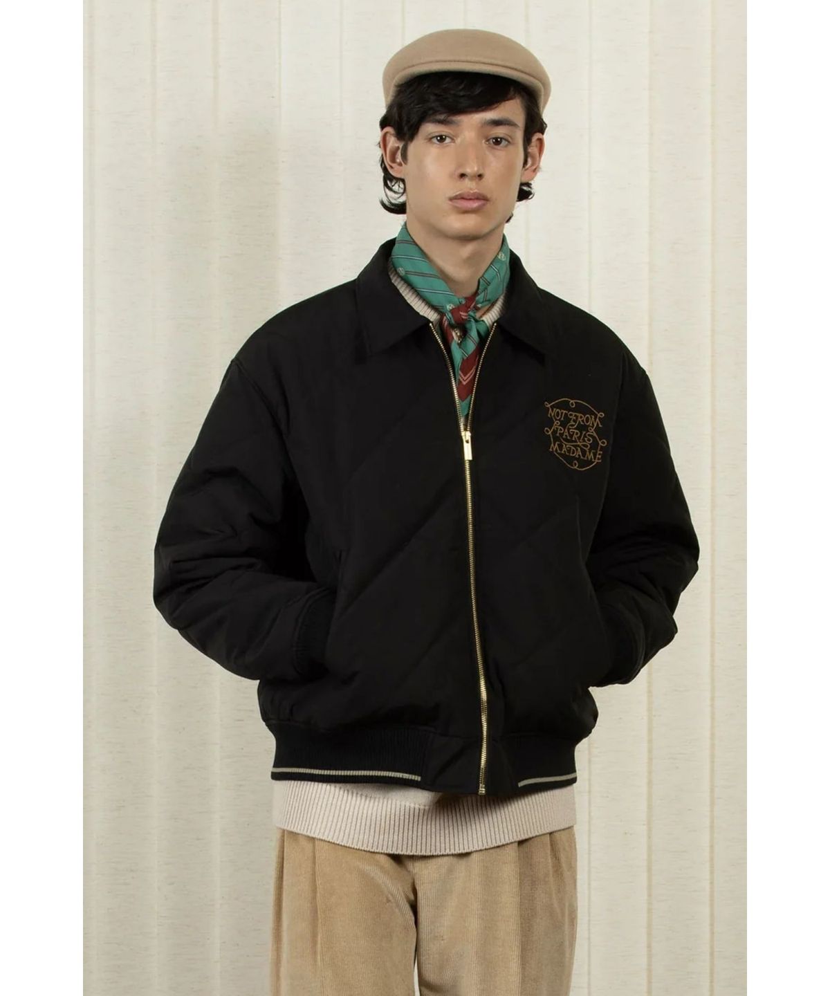 드롤드무슈(DROLE DE MONSIEUR) La Veste Slogan Tresses D0JAA25101BKX