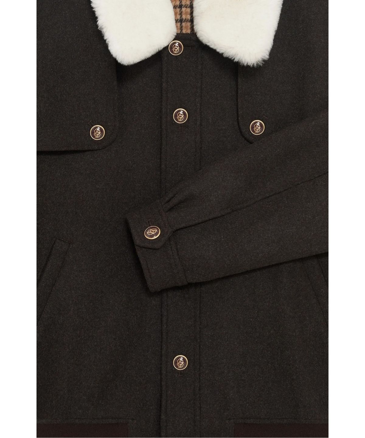 드롤드무슈(DROLE DE MONSIEUR) Le Blouson Laine D0JAW25114BRX