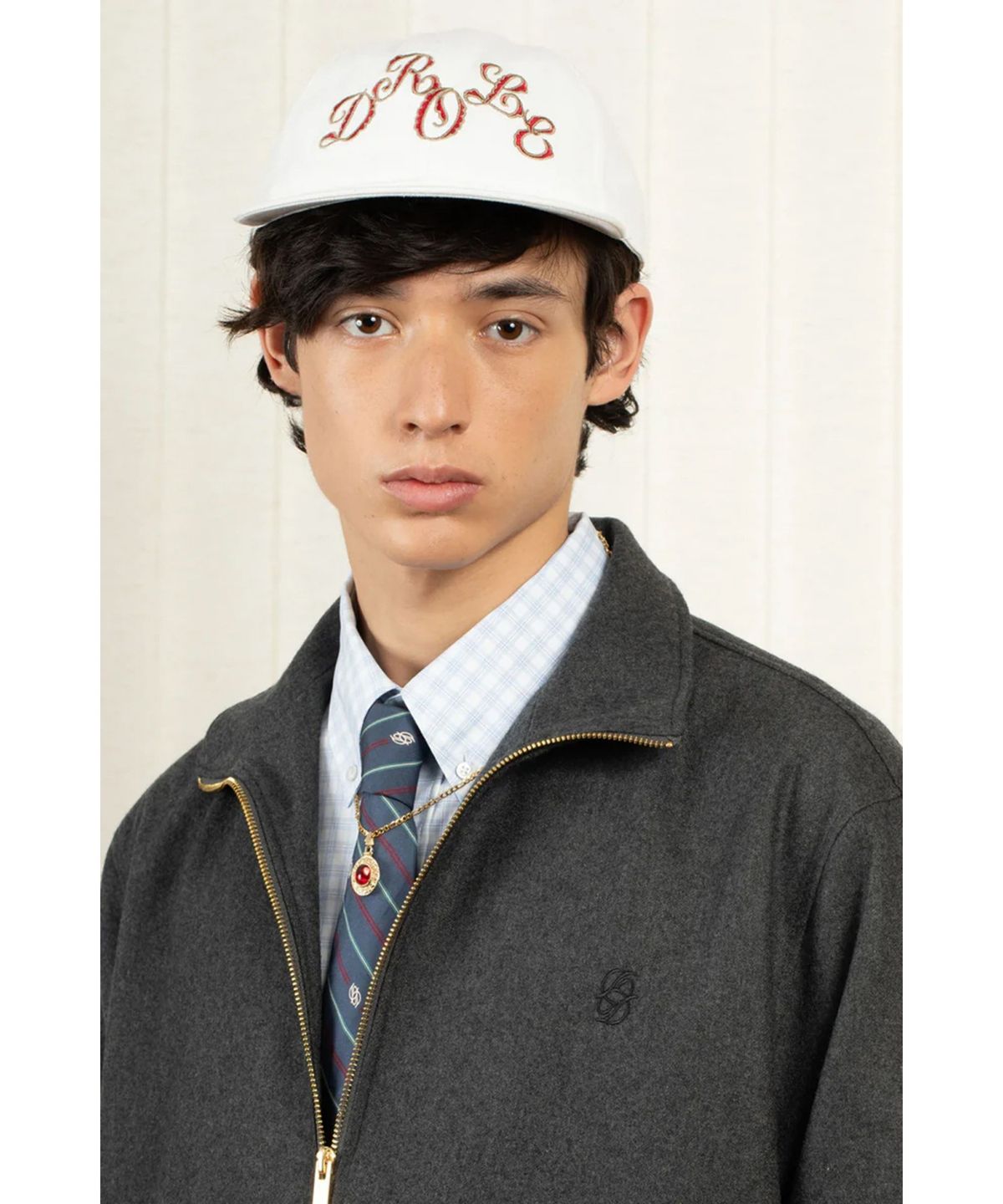 드롤드무슈(DROLE DE MONSIEUR) La Trackjacket Flanelle D0JAA25100GYX