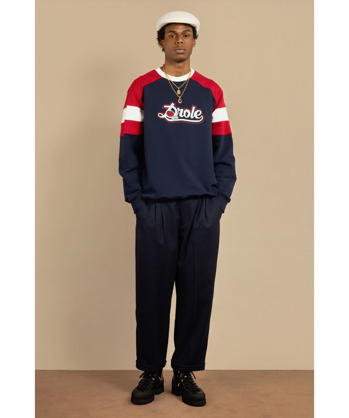드롤드무슈(DROLE DE MONSIEUR) Le Pantalon a Plis Cropped D0PAW25308NYX
