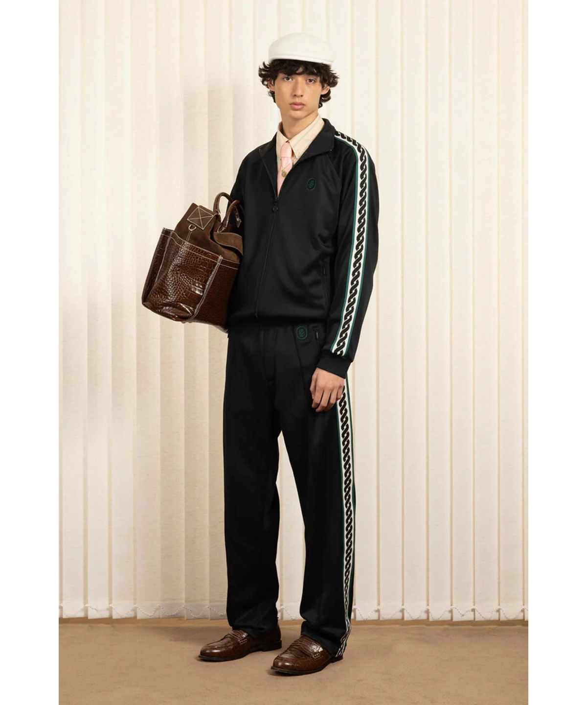 드롤드무슈(DROLE DE MONSIEUR) Le Track Pants Tresse D0PTA25001BKX