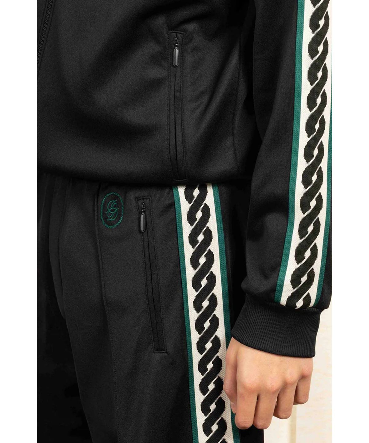 드롤드무슈(DROLE DE MONSIEUR) Le Track Pants Tresse D0PTA25001BKX