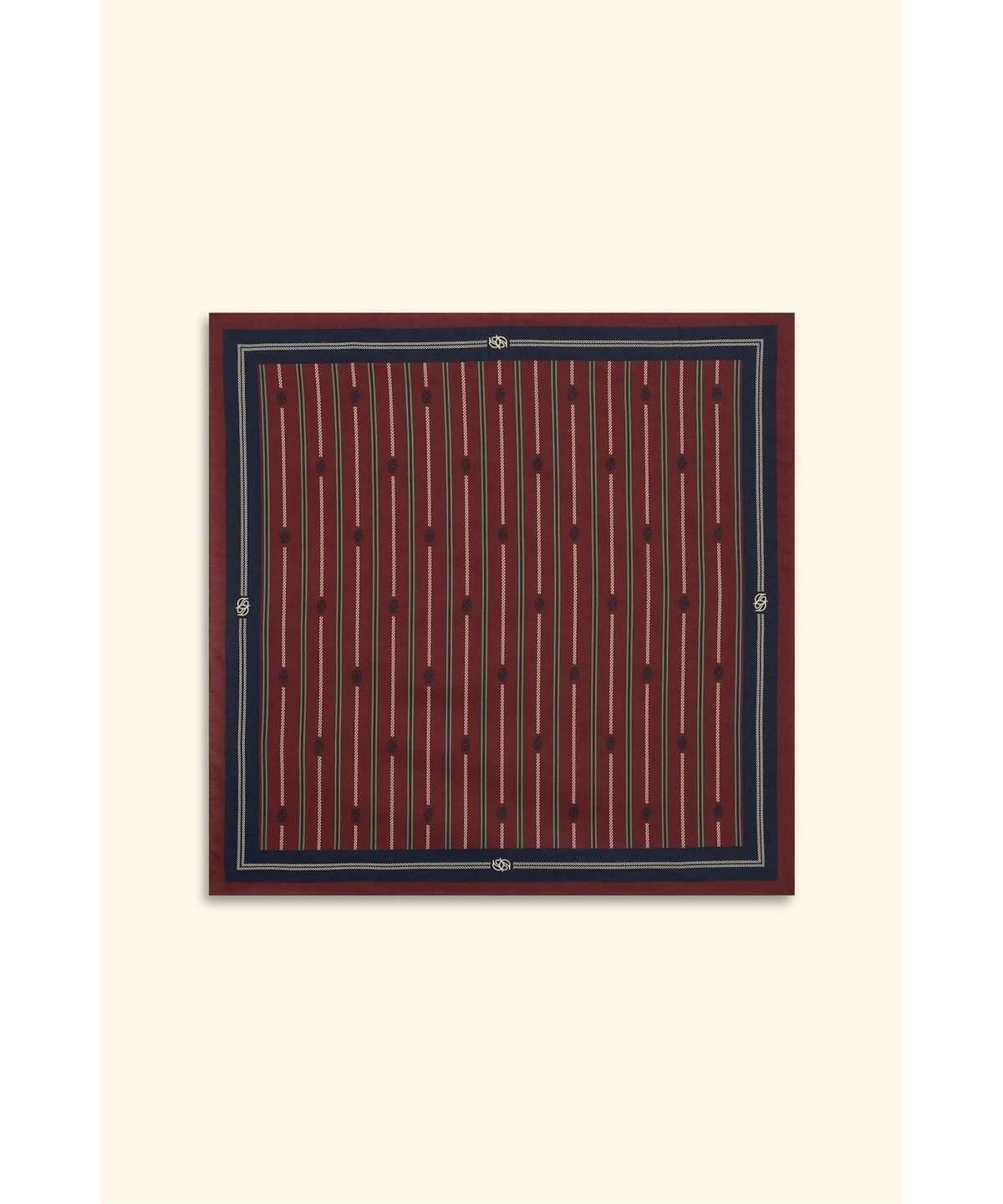드롤드무슈(DROLE DE MONSIEUR) Le Foulard Rayure Monogramme D4AJW25803WIX