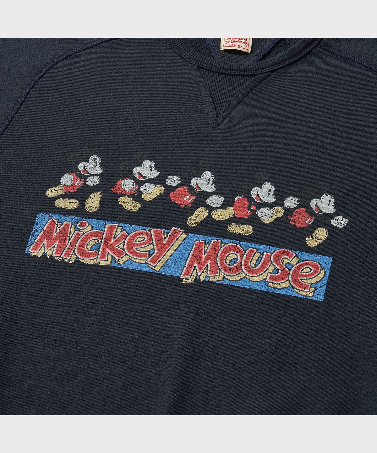 비디알(VDR) MICKEY MOUSE_FREEDOM SLEEVE SWEATSHIRT [Deep Indigo]