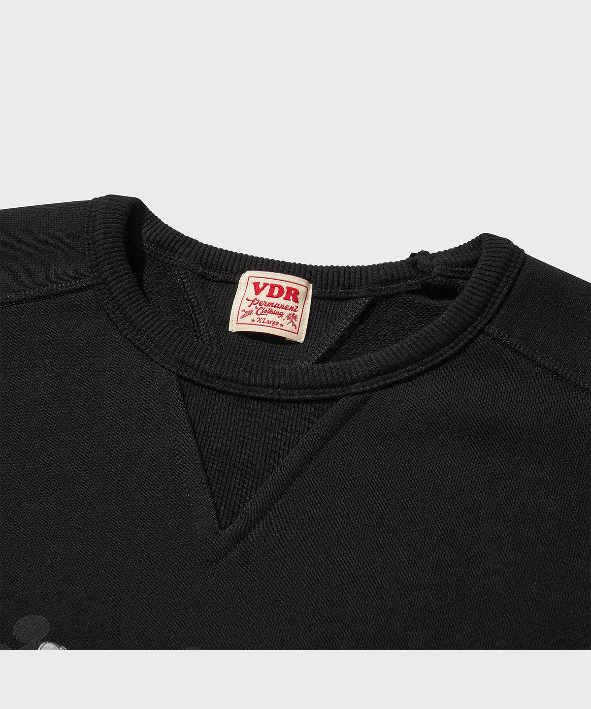 비디알(VDR) MICKEY MOUSE_FREEDOM SLEEVE SWEATSHIRT [Black Night]