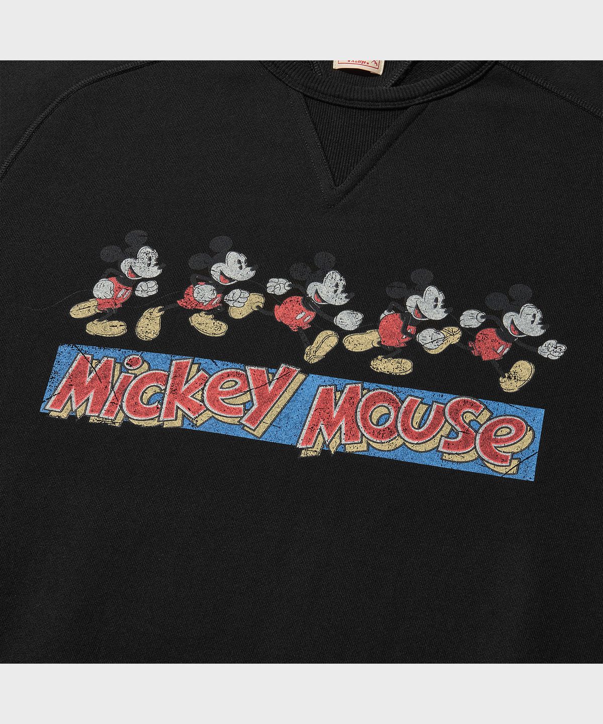 비디알(VDR) MICKEY MOUSE_FREEDOM SLEEVE SWEATSHIRT [Black Night]