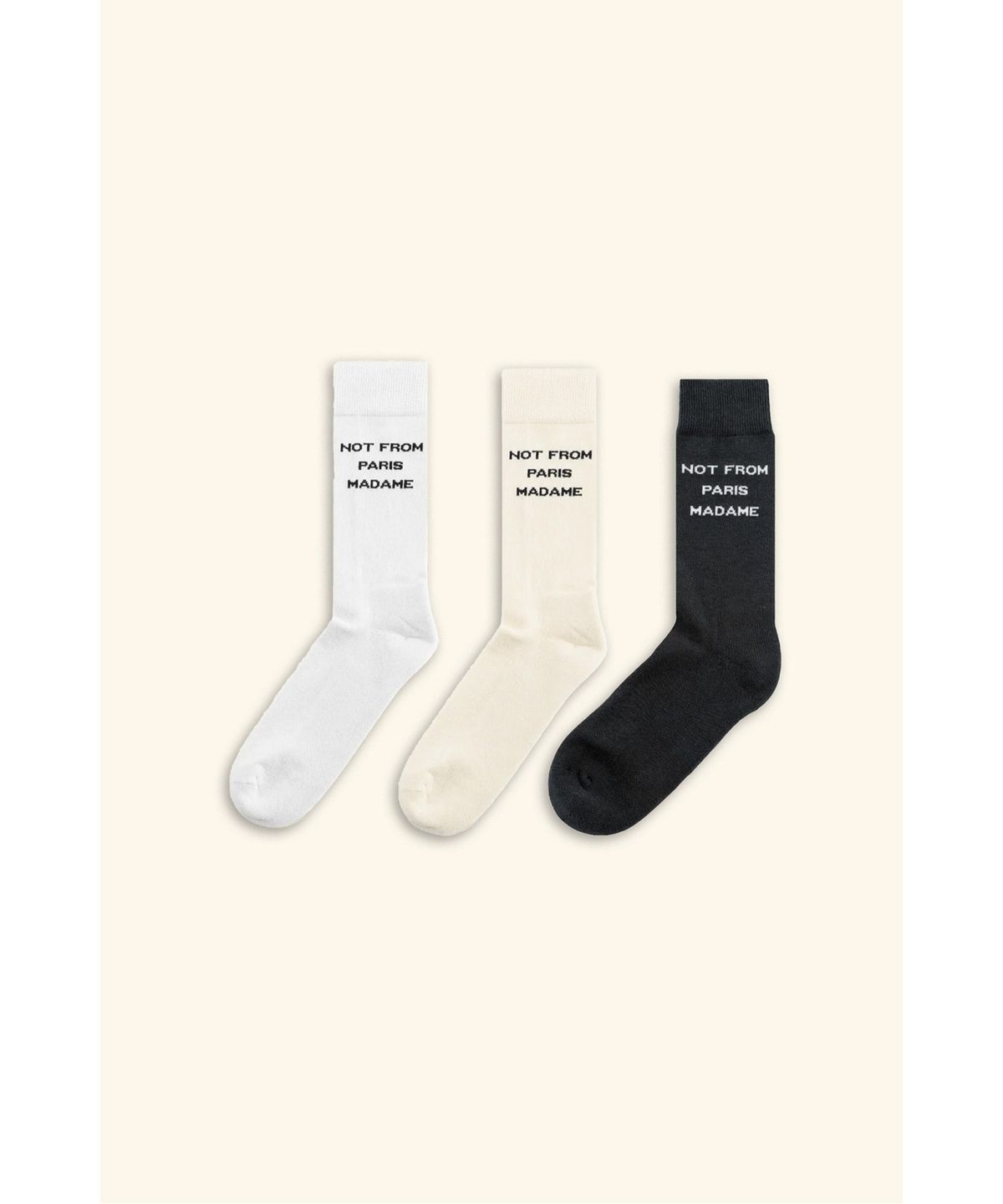 드롤드무슈(DROLE DE MONSIEUR) Le Pack de Chaussettes Slogan D4LDA25001OTX