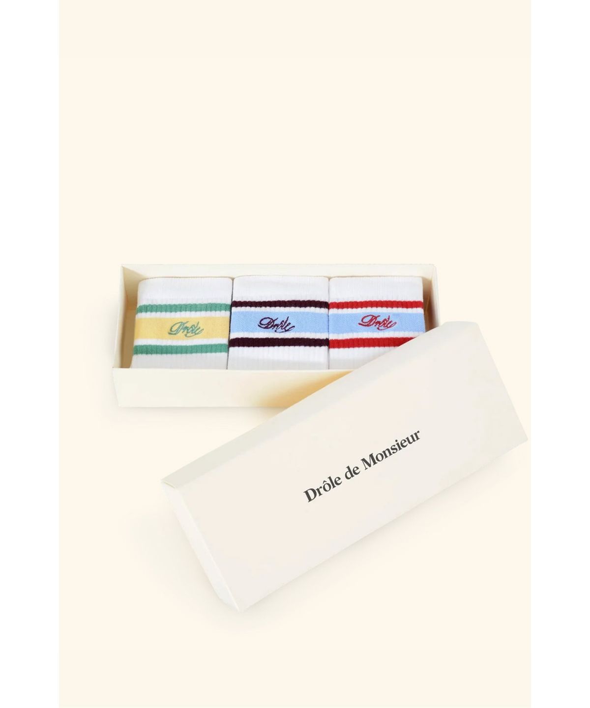 드롤드무슈(DROLE DE MONSIEUR) La Chaussette Drole Rayee D4LDW25808OTX