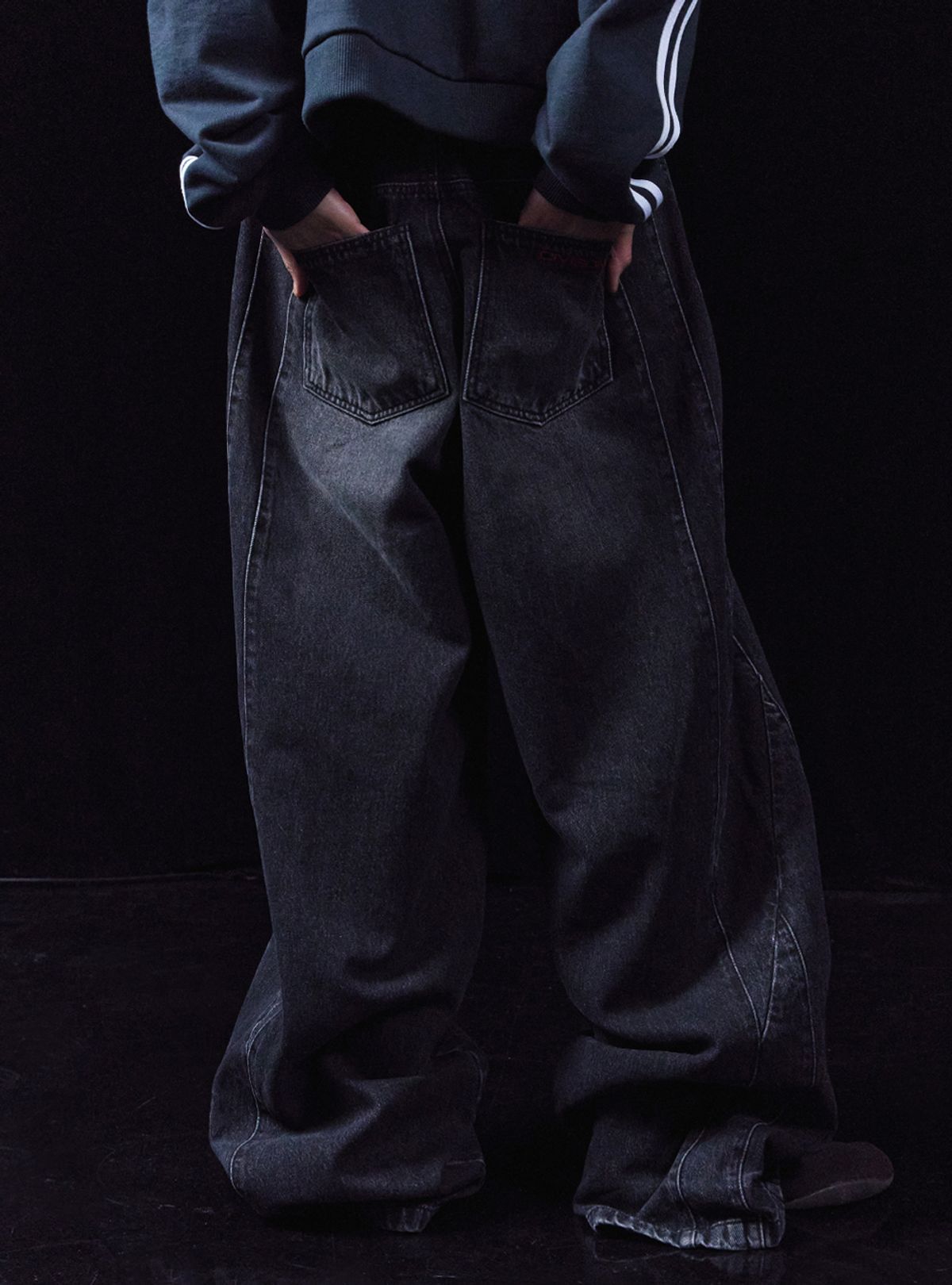 씨비전 바이 씨에스씨(CIVISION BY CSC) JAPANESE PANELED DENIM PANTS