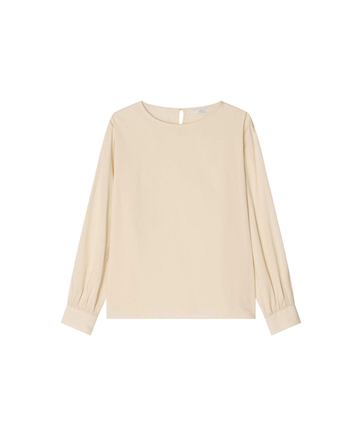 벨르(VELLE) Drape Blouse_Beige