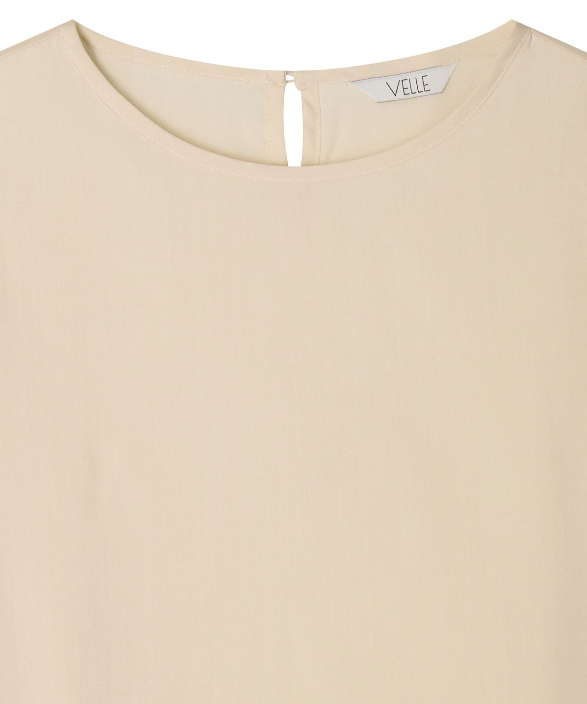 벨르(VELLE) Drape Blouse_Beige