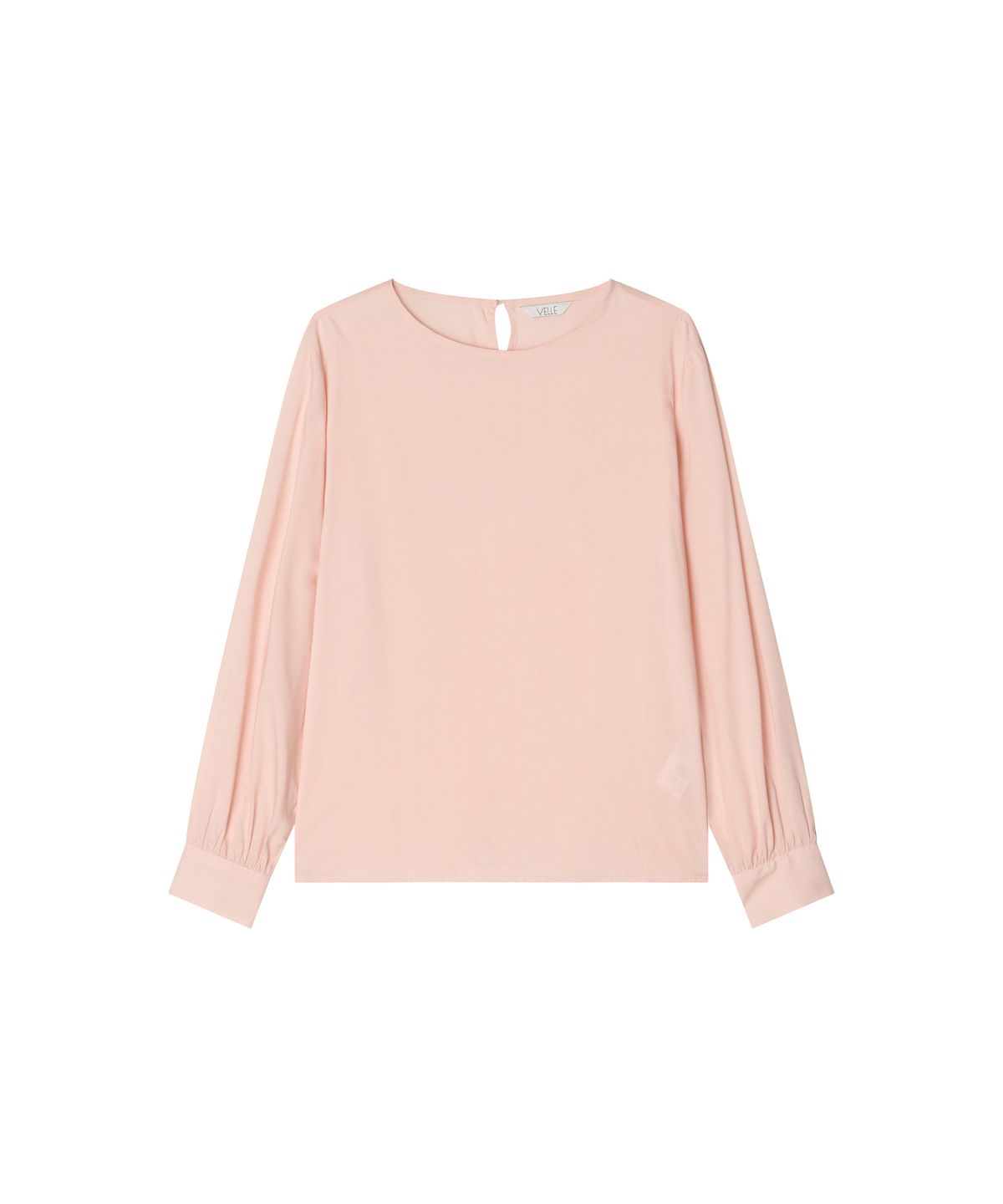 벨르(VELLE) Drape Blouse_Peach Pink