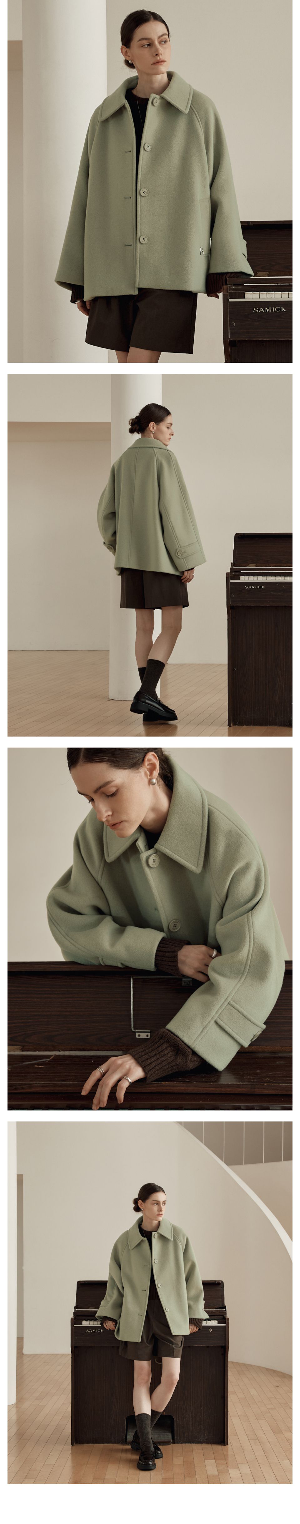 MUSINSA公式 | ZERO STREET [6カラー] ルゼロカシミヤハーフコート