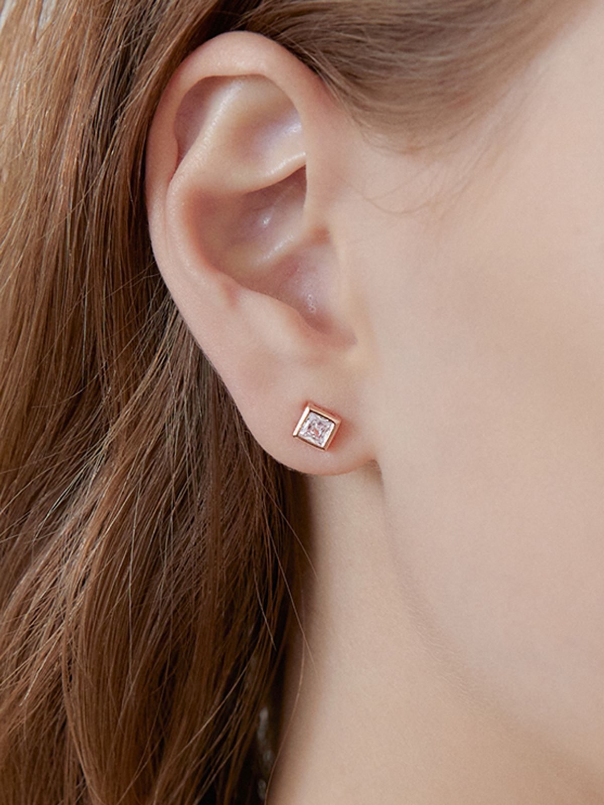 겟미블링(GETMEBLING) Square cubic earring