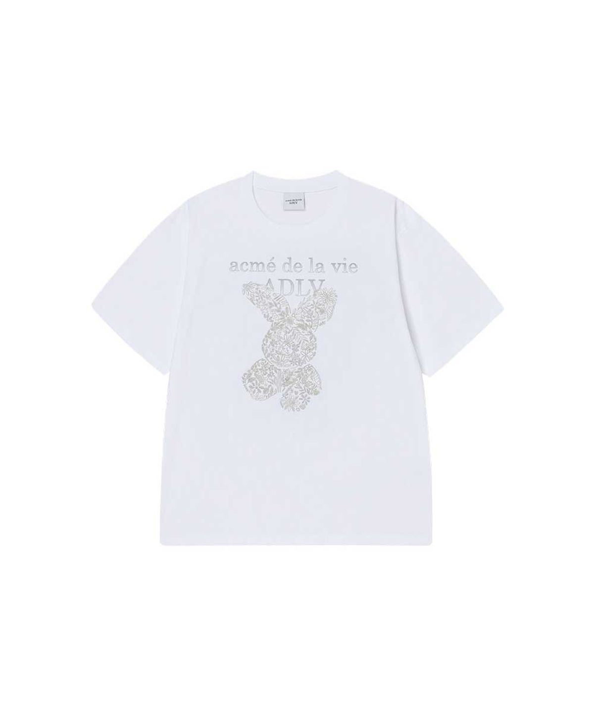 아크메드라비(ACME DE LA VIE) GARDEN FUZZY RABBIT SHORT SLEEVE T-SHIRT (2COLOR)