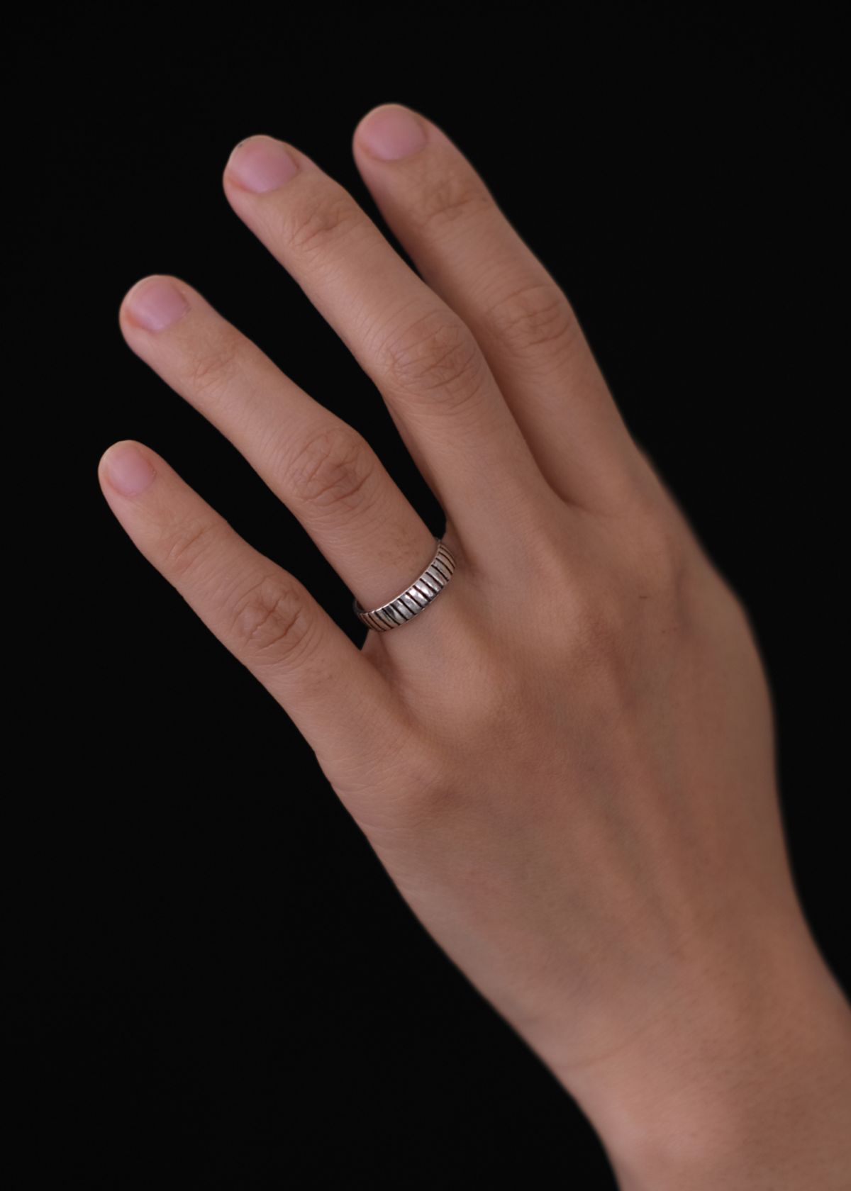 어나더레이어(ANOTHERLAYER) Stripe Ring (silver925)