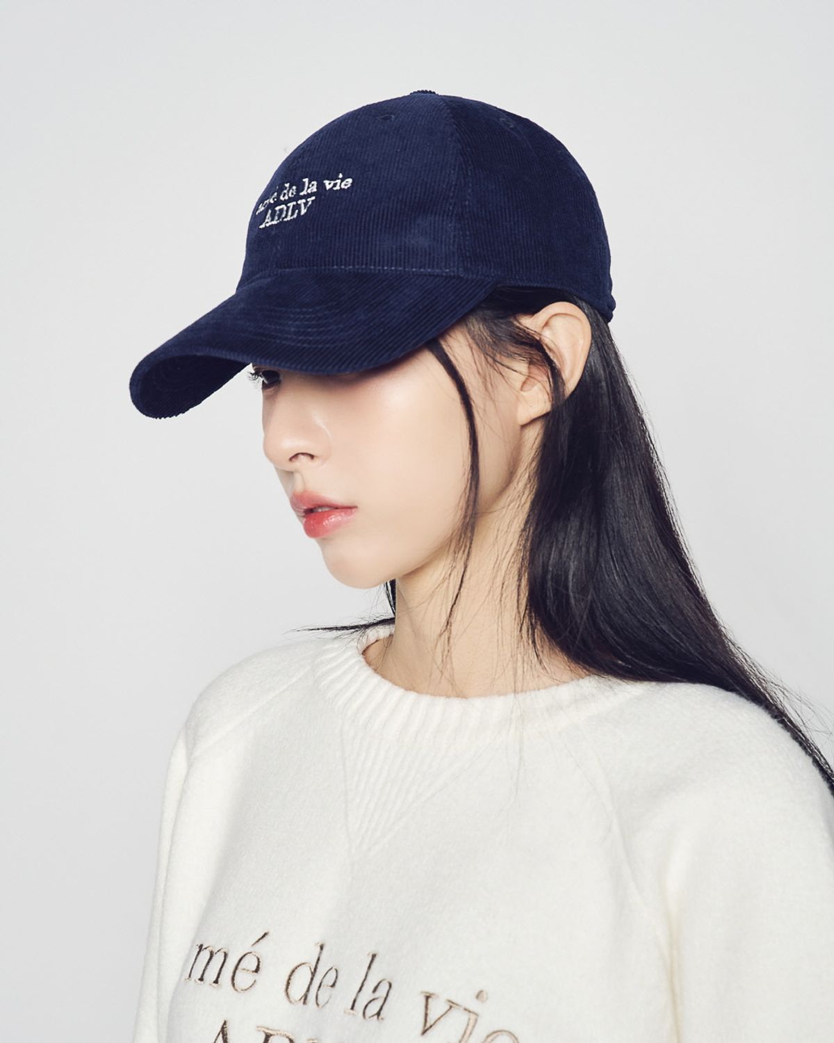 아크메드라비(ACME DE LA VIE) CORDUROY BASIC LOGO BALL CAP (4COLOR)