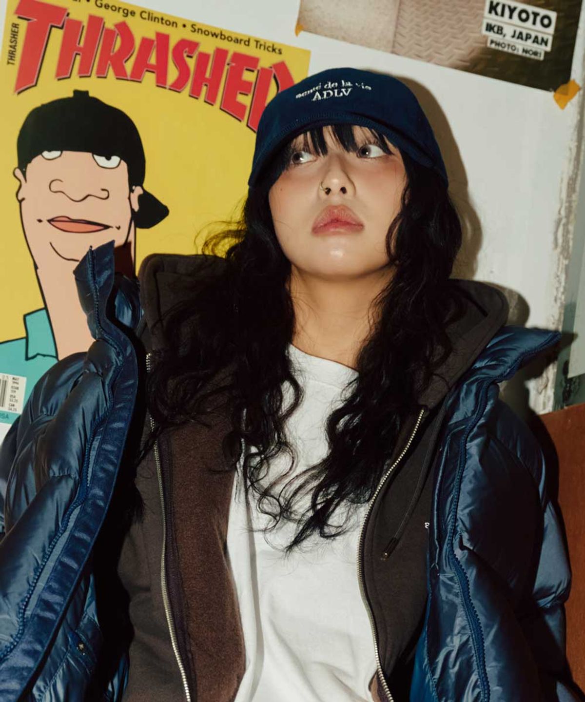 아크메드라비(ACME DE LA VIE) CORDUROY BASIC LOGO BALL CAP (4COLOR)