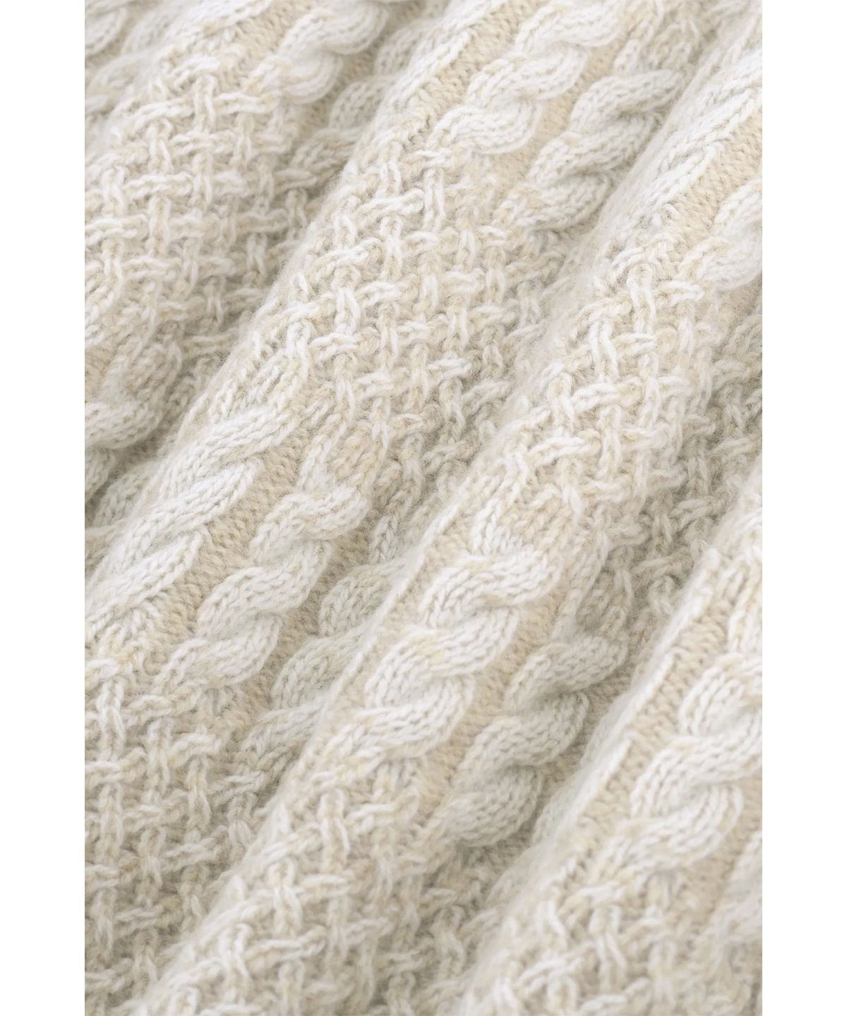 드롤드무슈(DROLE DE MONSIEUR) Le Cardigan Torsades Bicolore D0WCA25201WHM