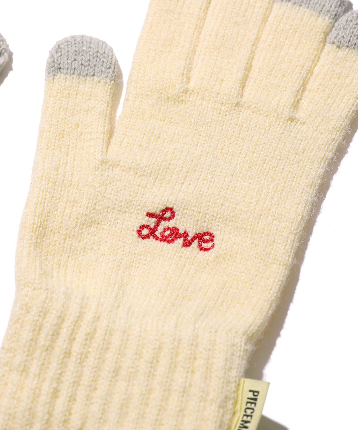 피스메이커(PIECE MAKER) LOVE HEART SMART GLOVES (LEMON)