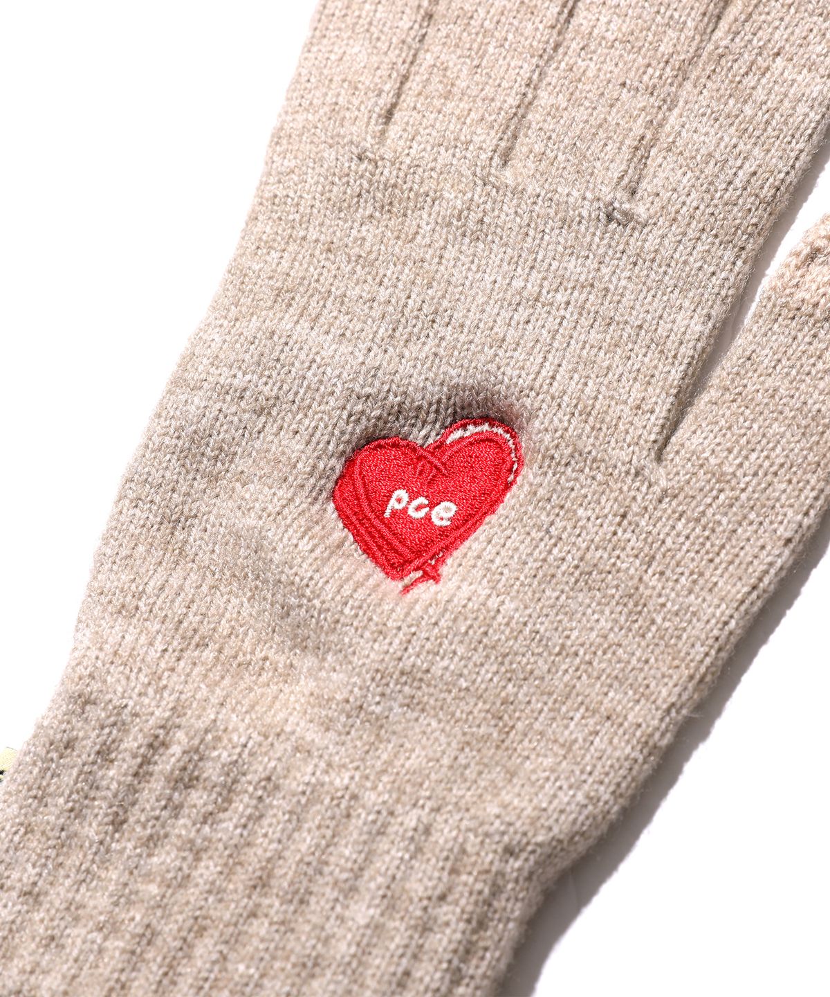 피스메이커(PIECE MAKER) LOVE HEART SMART GLOVES (OATMEAL)