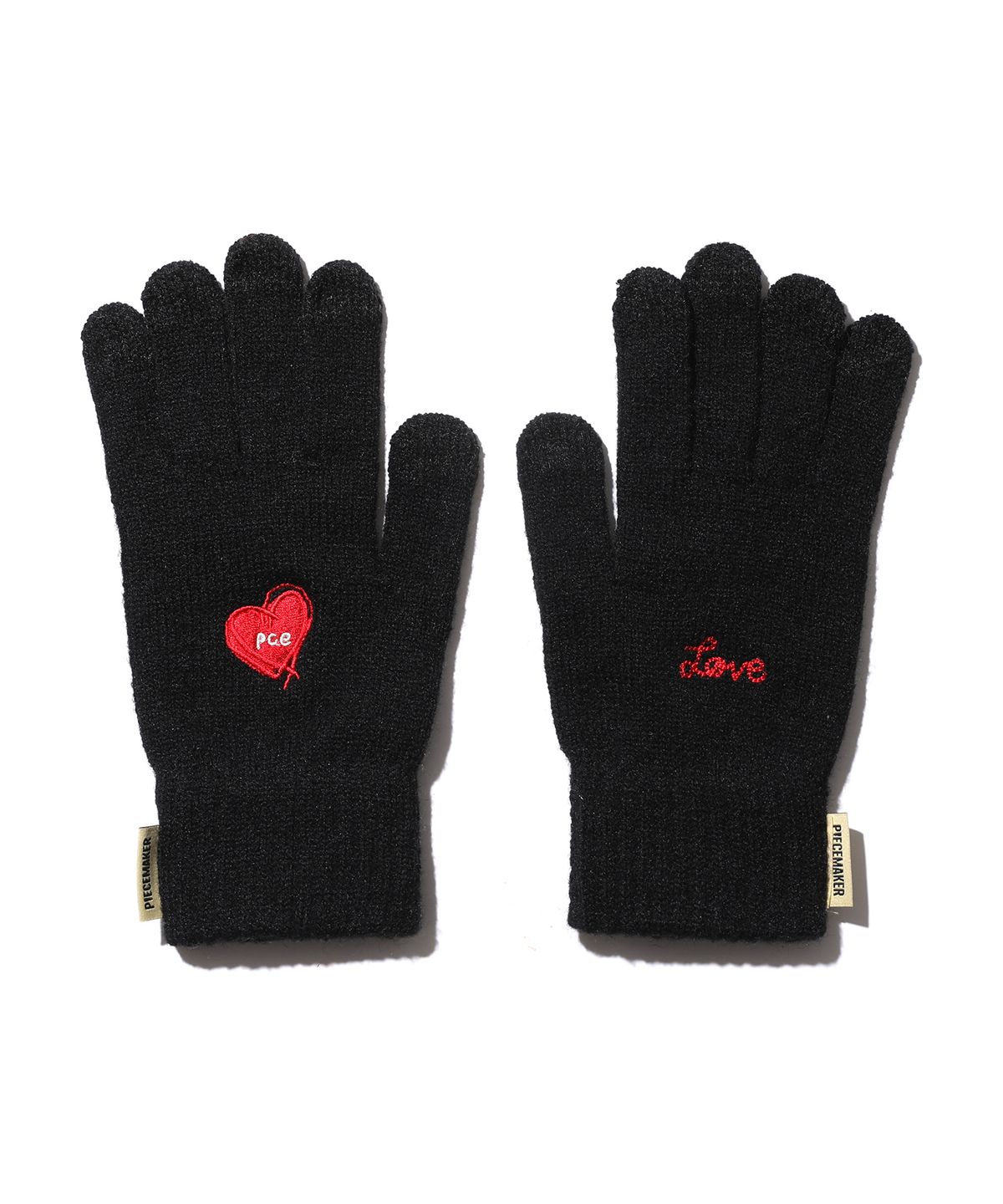 피스메이커(PIECE MAKER) LOVE HEART SMART GLOVES (BLACK)