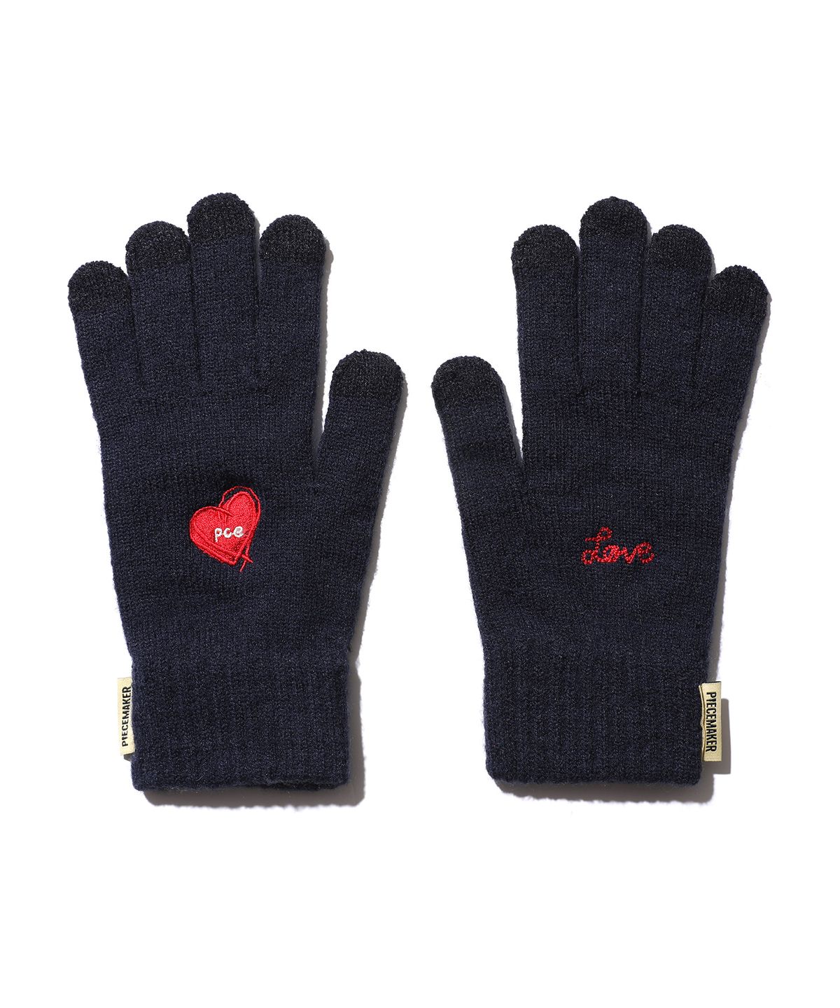 피스메이커(PIECE MAKER) LOVE HEART SMART GLOVES (BLACK)