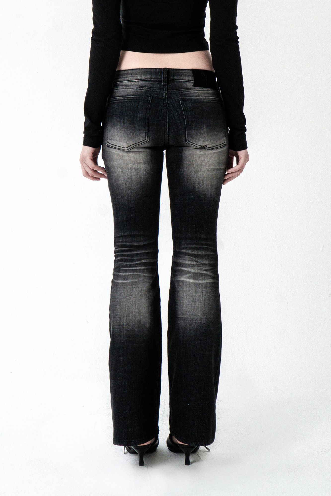 MUSINSA公式 | SYNERJYN NIGHT WASHING DENIM PANTS BLACK