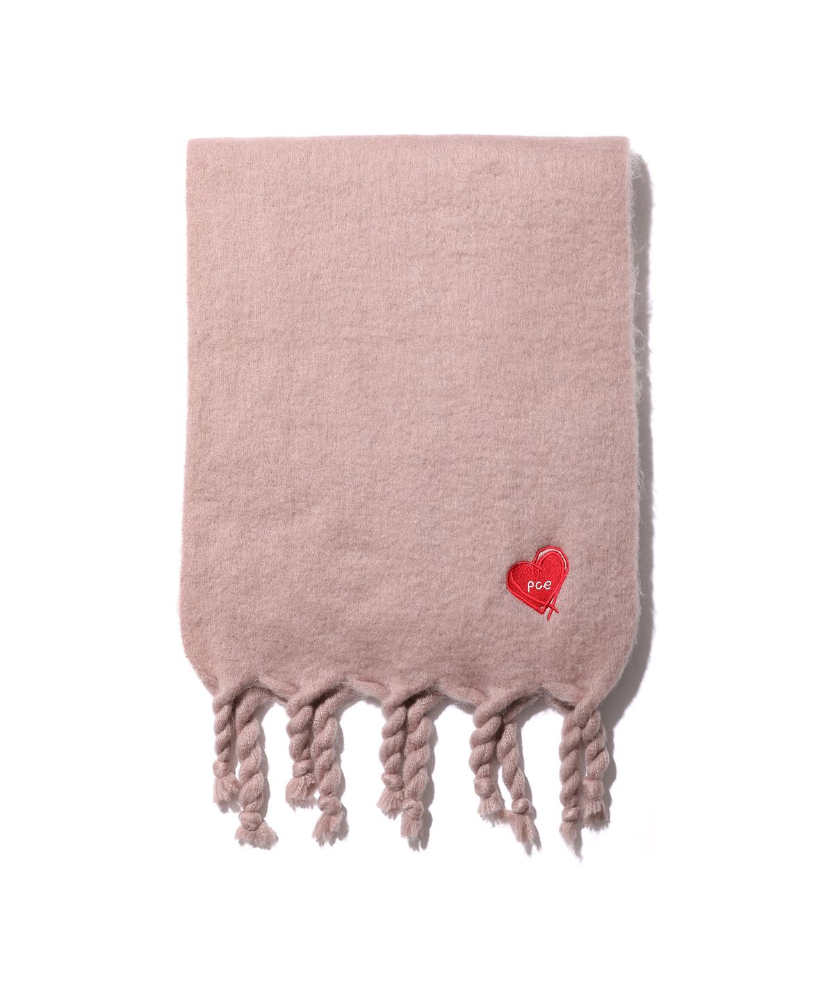 피스메이커(PIECE MAKER) LOVE HEART HEAVY BLEND MUFFLER (PINK)