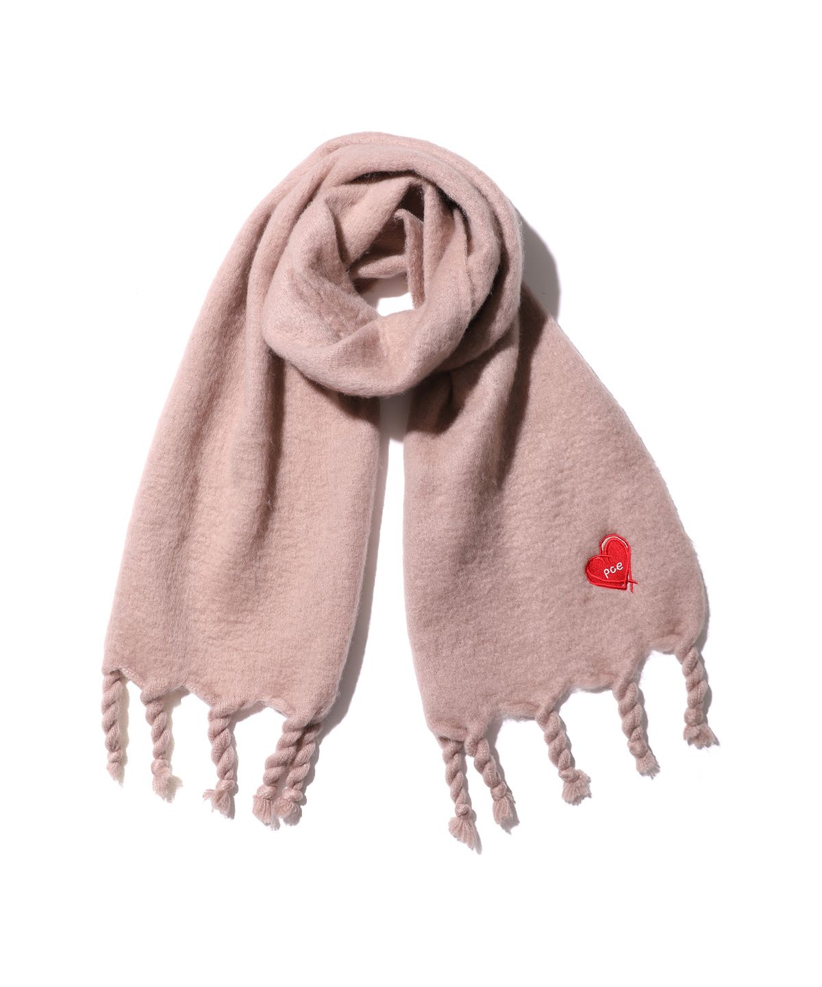 피스메이커(PIECE MAKER) LOVE HEART HEAVY BLEND MUFFLER (PINK)