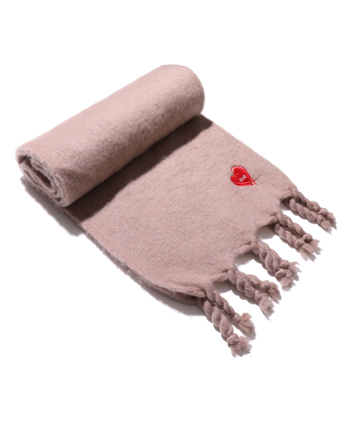 피스메이커(PIECE MAKER) LOVE HEART HEAVY BLEND MUFFLER (PINK)