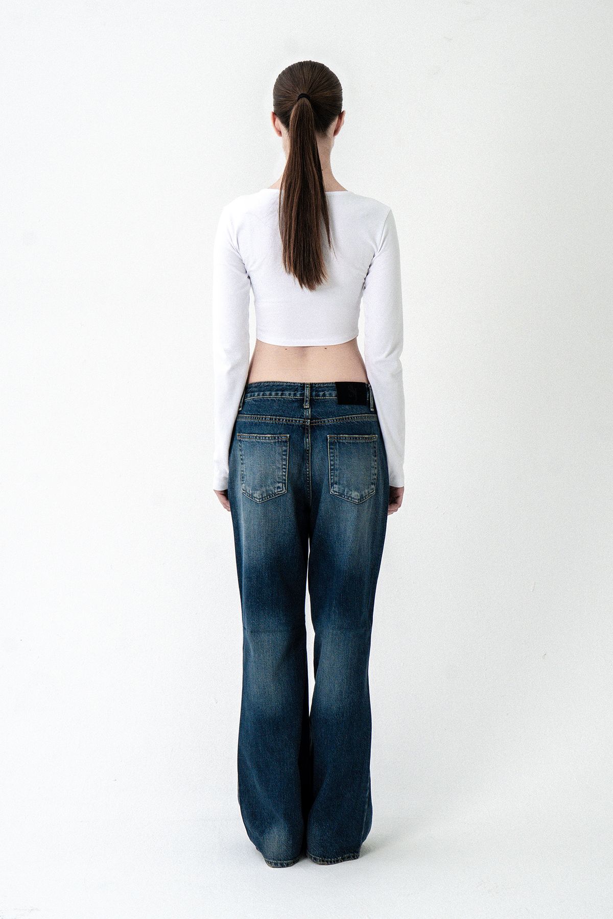 시너진(SYNERJYN) CAKE WIDE DENIM PANTS LIGHT BLUE