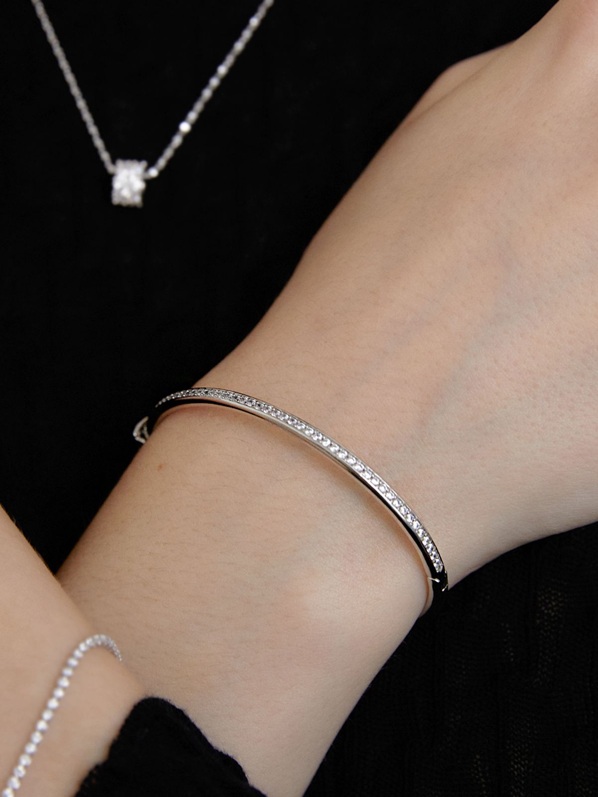 겟미블링(GETMEBLING) Cubic Oval Bracelet