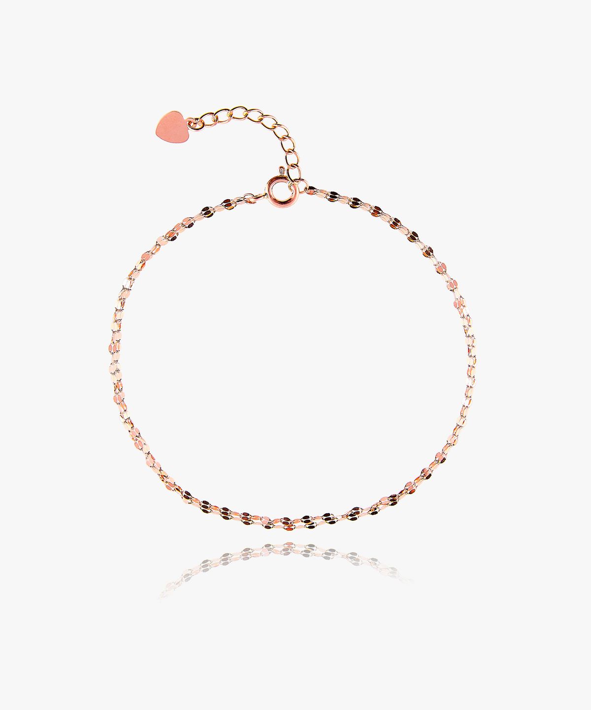 엘렌쥬얼리(HELENE JEWELRY) 14k 18k 타이니 아몬드 체인 두줄 팔찌