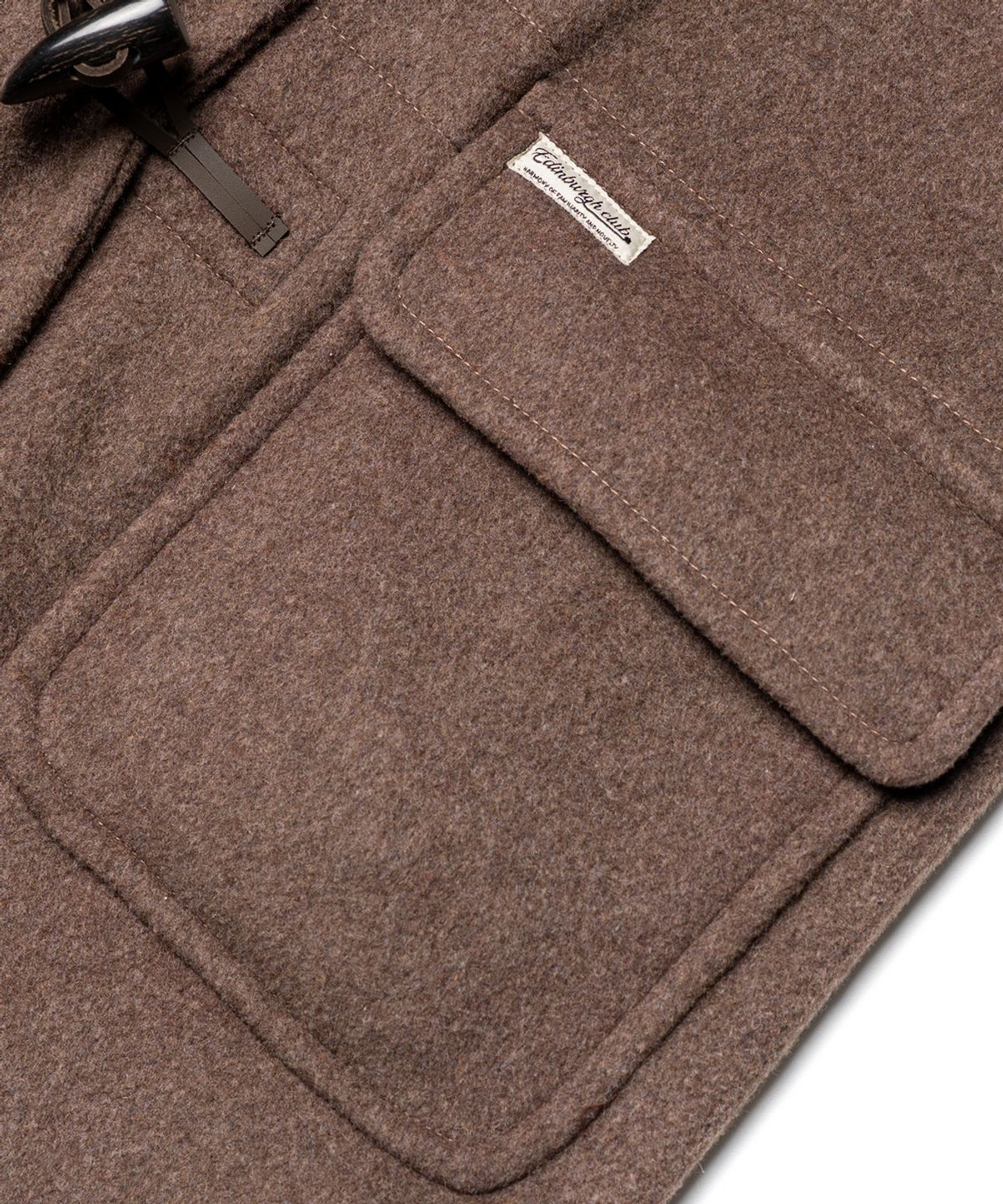 에든버러클럽(EDINBURGH CLUB) [London Tradition X  Edinburgh Club] ERICA MENS DUFFLE COAT [D/MUSHROOM]