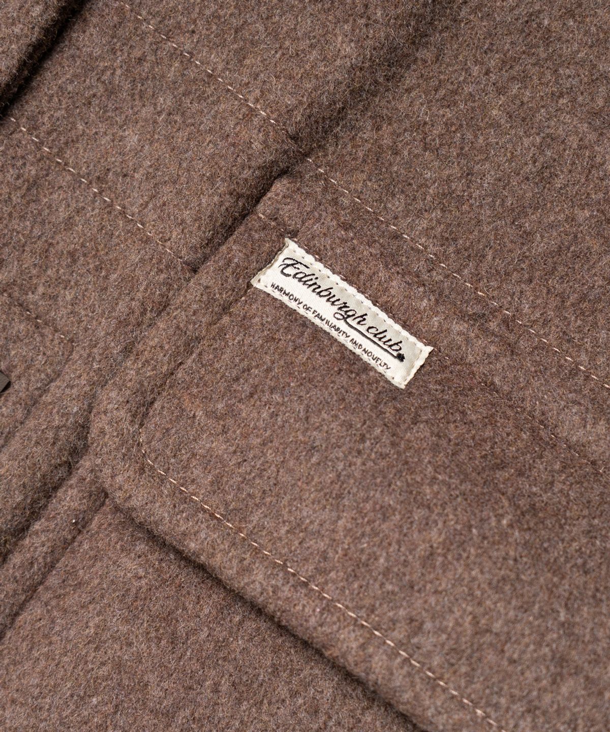 에든버러클럽(EDINBURGH CLUB) [London Tradition X  Edinburgh Club] ERICA MENS DUFFLE COAT [D/MUSHROOM]