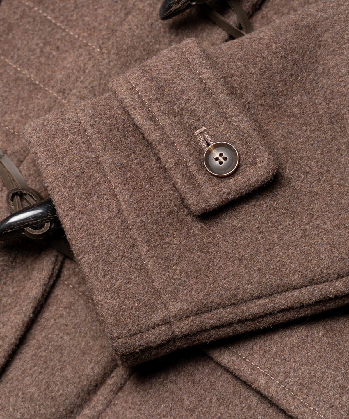 에든버러클럽(EDINBURGH CLUB) [London Tradition X  Edinburgh Club] ERICA MENS DUFFLE COAT [D/MUSHROOM]