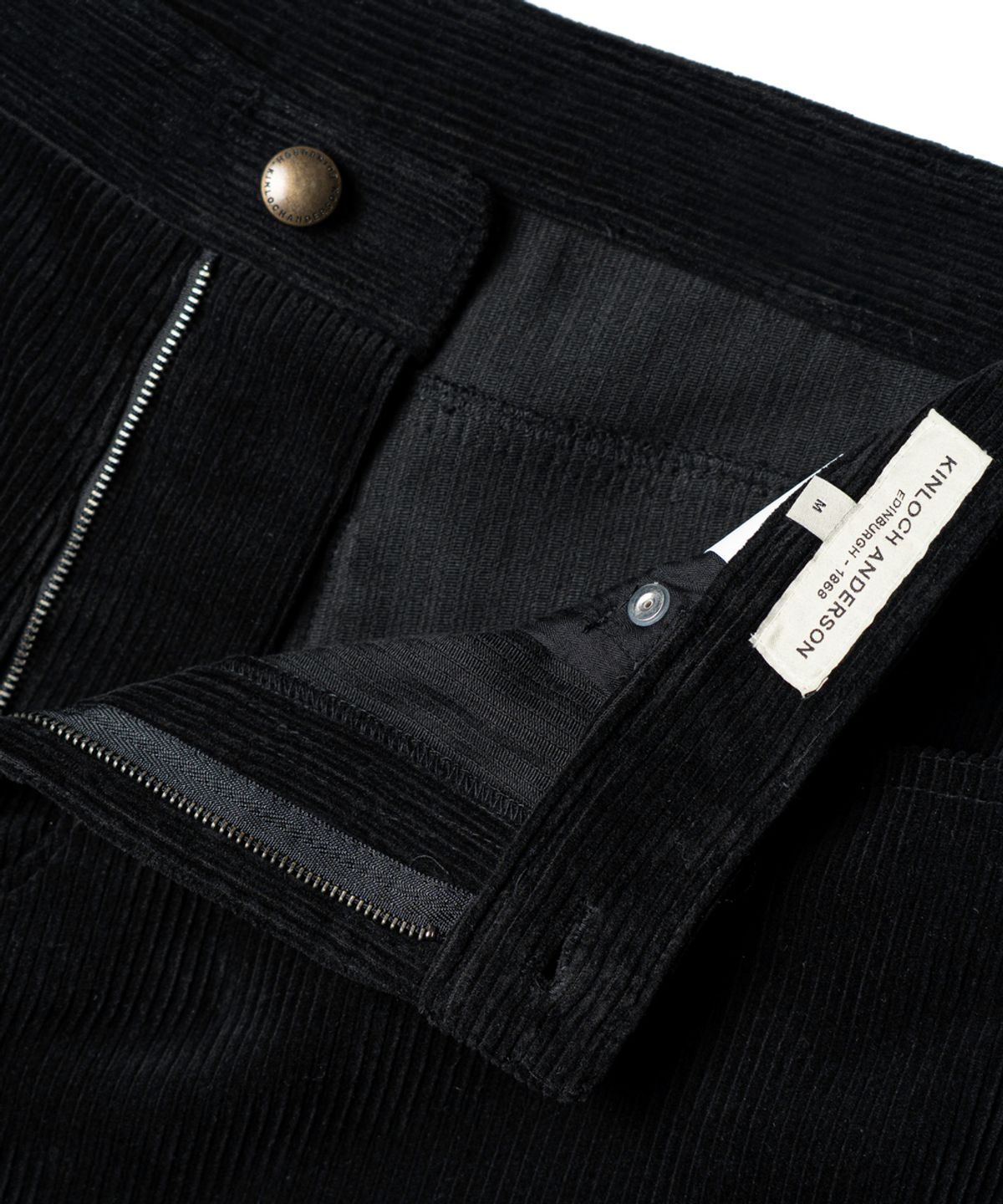 에든버러클럽(EDINBURGH CLUB) WIDE FIT 5 POCKET CORDUROY PANTS [BLACK]