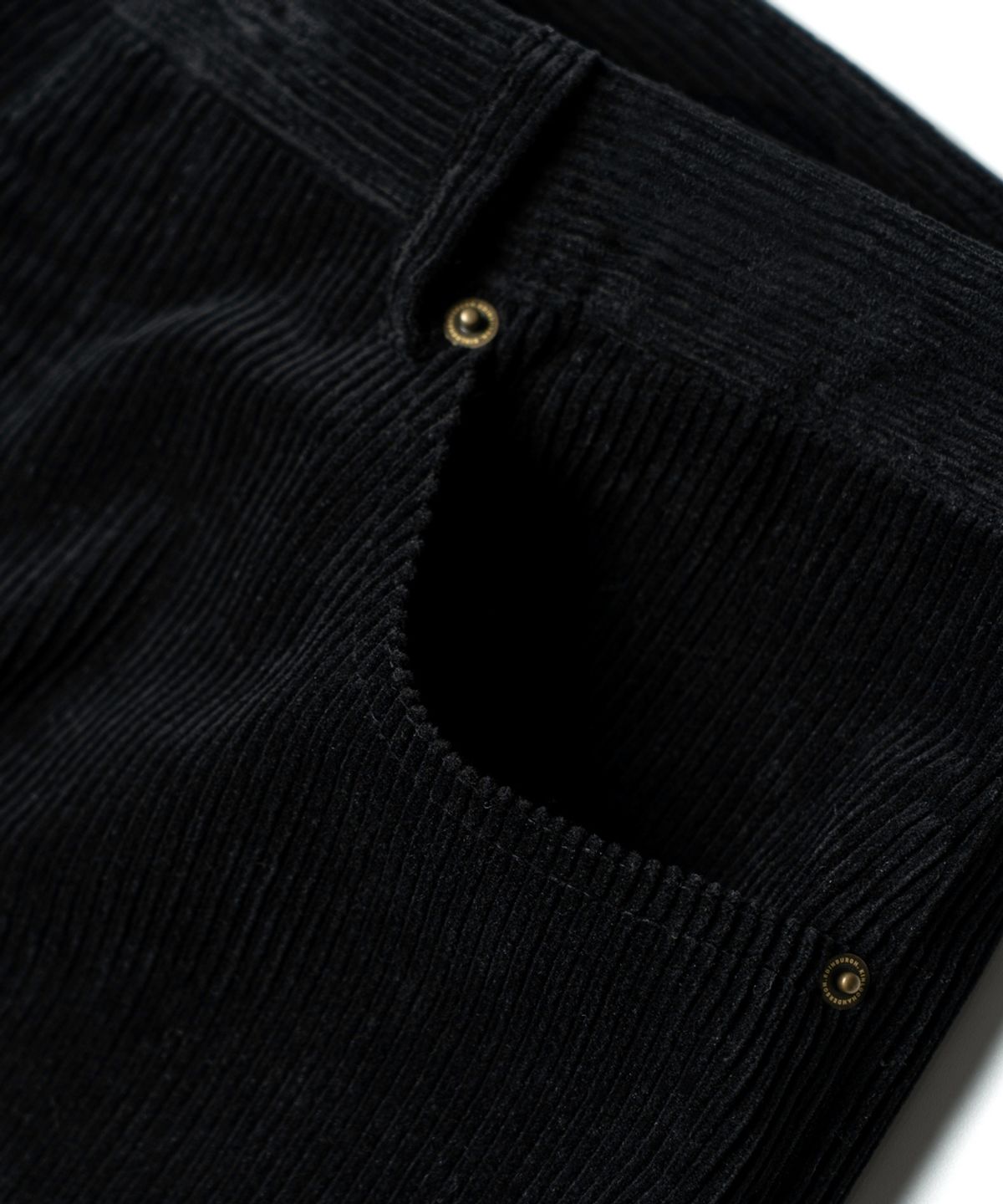 에든버러클럽(EDINBURGH CLUB) WIDE FIT 5 POCKET CORDUROY PANTS [BLACK]