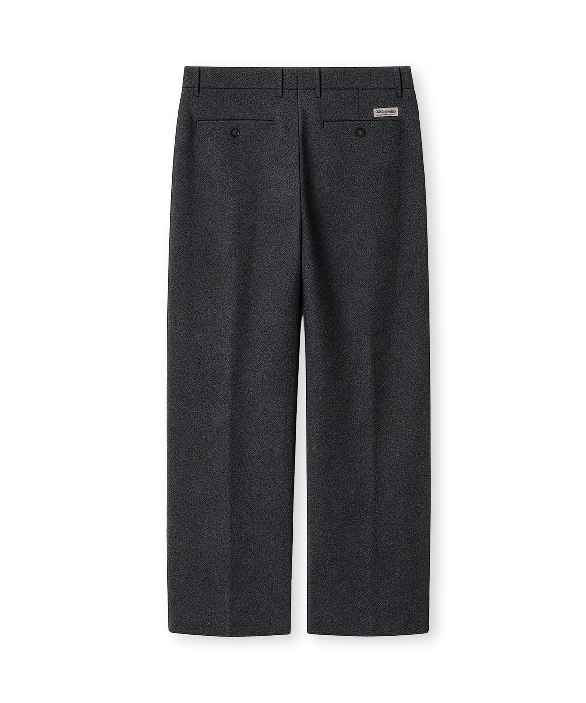 에든버러클럽(EDINBURGH CLUB) ONE-TUCK WIDE FIT WOOL BLENDED PANTS [CHARCOAL]
