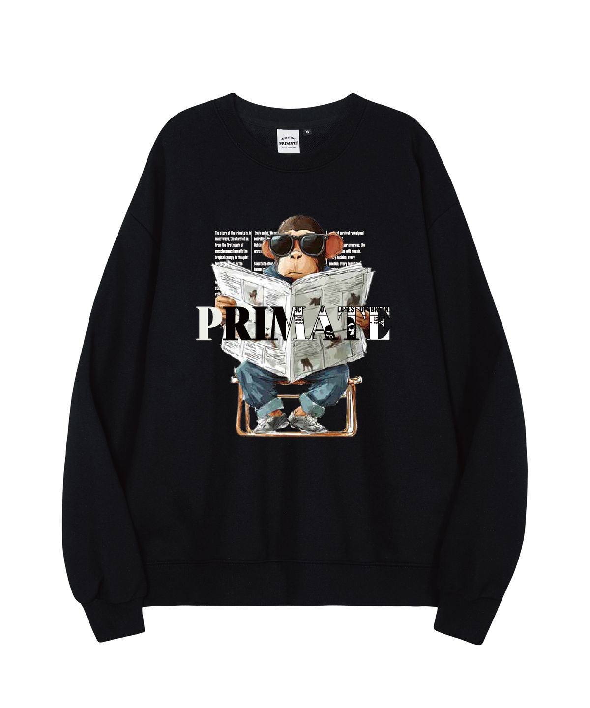 프라임에이트(PRIMATE) [기모/NO기모] URBAN APE 오버핏 맨투맨 5 COLORS
