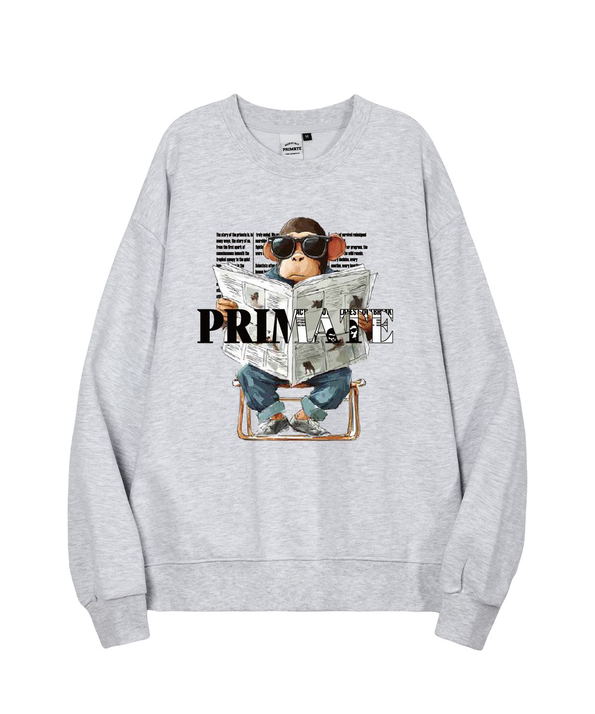 프라임에이트(PRIMATE) [기모/NO기모] URBAN APE 오버핏 맨투맨 5 COLORS
