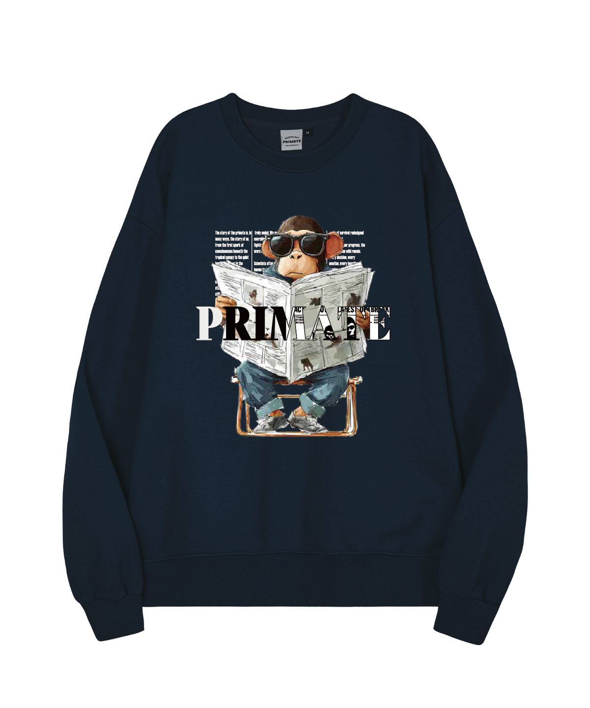 프라임에이트(PRIMATE) [기모/NO기모] URBAN APE 오버핏 맨투맨 5 COLORS