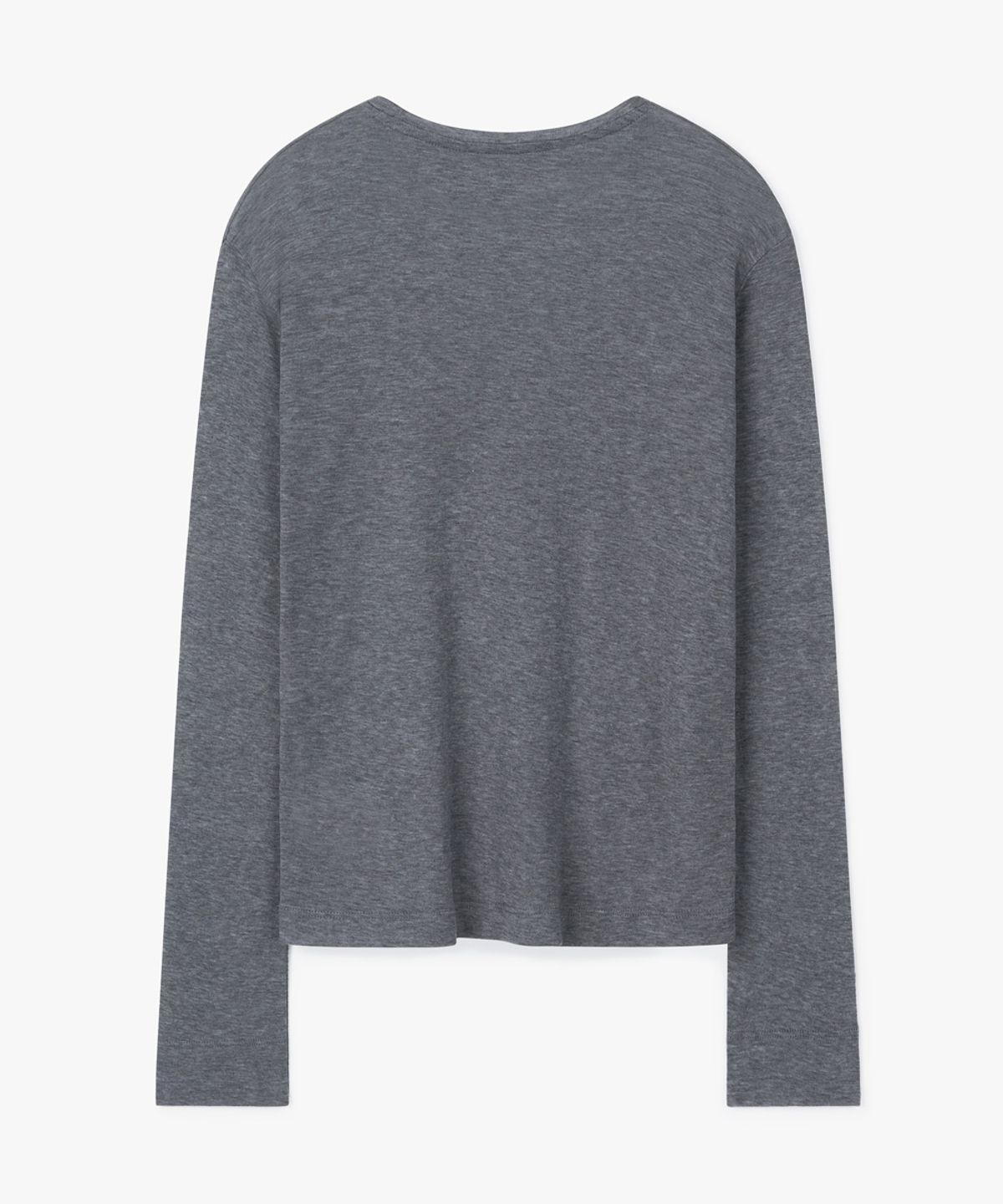 38컴온커먼(38COMEONCOMMON) Sheer Touch Long Sleeve (Melange Gray)