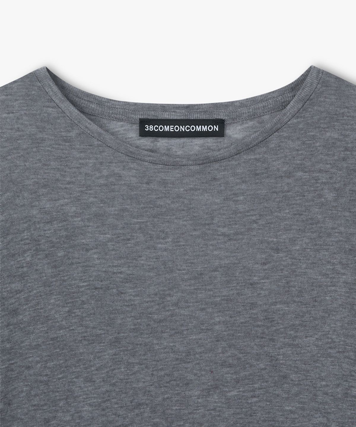 38컴온커먼(38COMEONCOMMON) Sheer Touch Long Sleeve (Melange Gray)