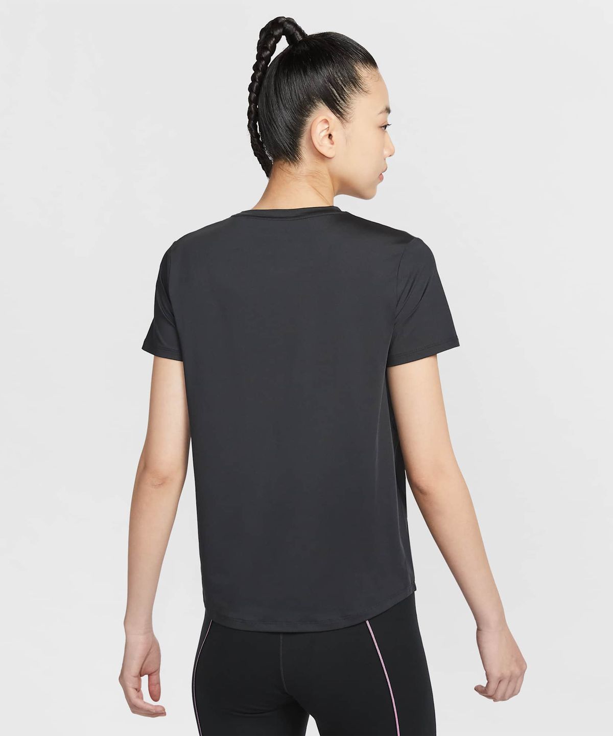 나이키(NIKE) 원 클래식 드라이 핏 반소매 탑 W - 블랙:화이트 / FN2799-013